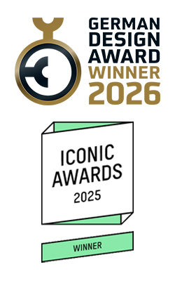 German Design Award 2026 und Iconic Award Gewinner für rocDesign Messebau