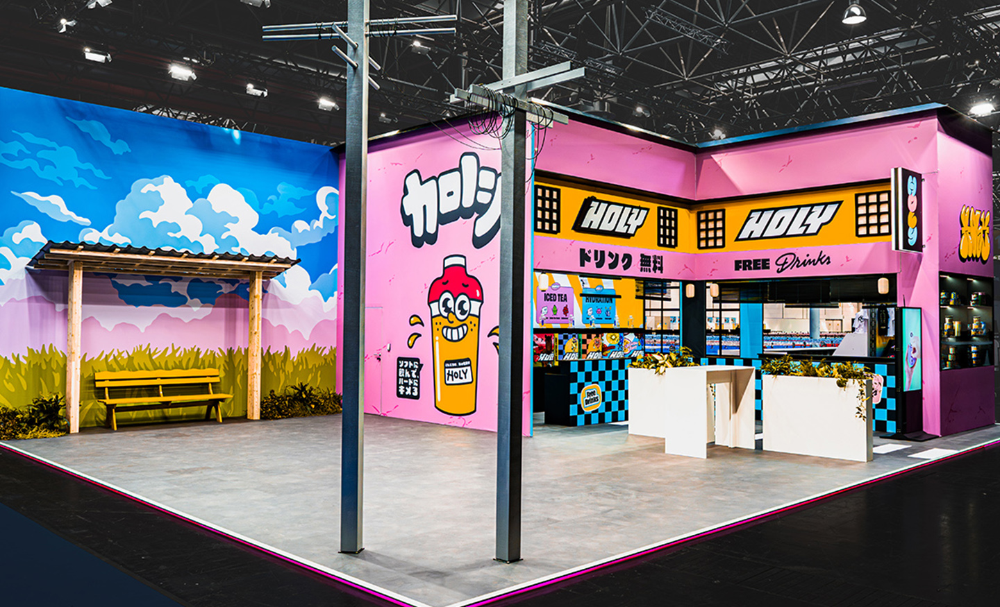 HOLY exhibition stand at DoKomi 2026 designed and built by rocDesign
