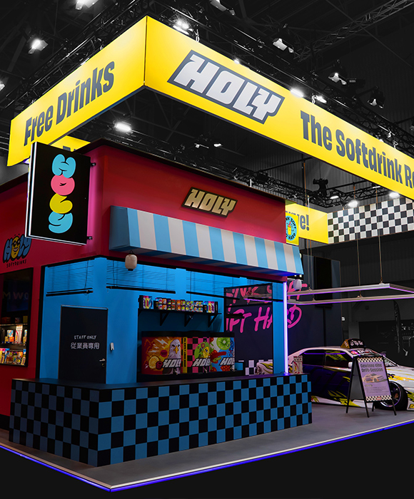 rocDesign - Holy Softdrinks - Essen Motor Show Messestand