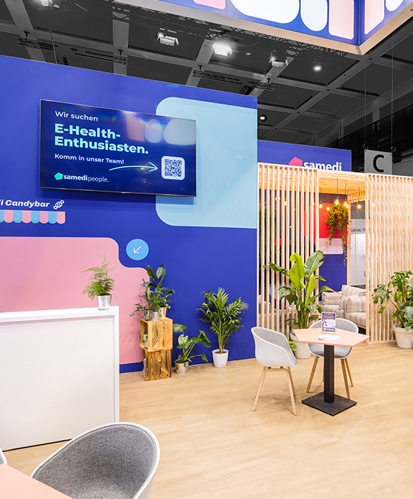 rocDesign - Bild von Messestand Kunde Samedi