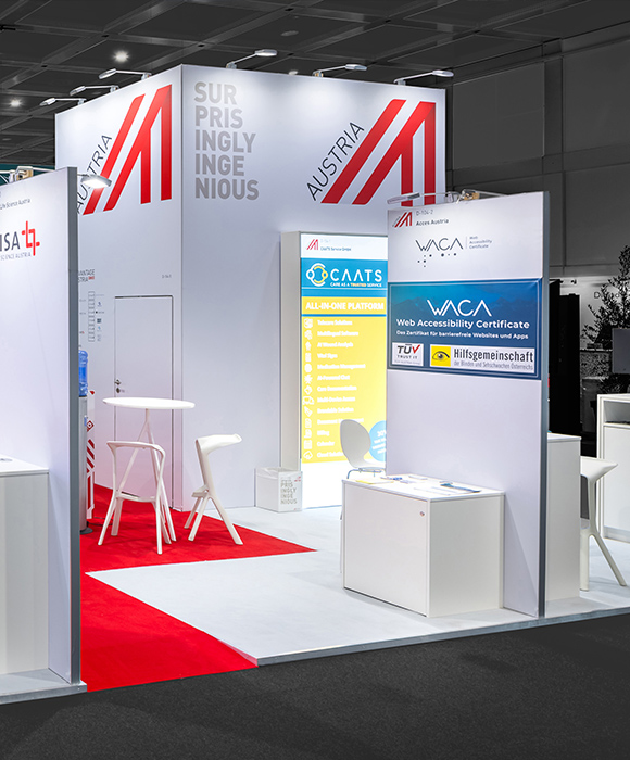 rocDesign - Bild von Messestand Kunde WKÖ